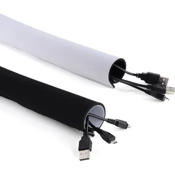 kabelová chránička Nastavitelný kabelový organizér Maclean MCTV-672 černý a bílý