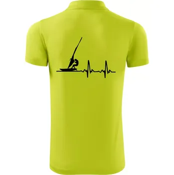 Pánská košile EKG Windsurfing - Polokošile Victory sportovní (dresovina) - M ( Limetková )