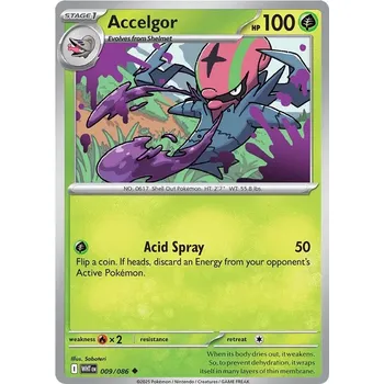 Sběratelská karetní hra Accelgor 009/086 - White Flare Typ karty: Reverse Holo