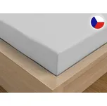 Luxusní saténové prostěradlo 200x220 světle šedé