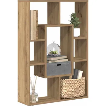 Knihovna vidaXL Knihovna 63 x 20 x 90 cm kompozitní dřevo [858143] Barva: dub artisan