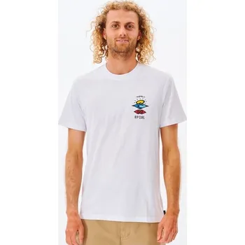 Pánské tričko RIP CURL triko - Search Icon Tee White (1000) velikost: L