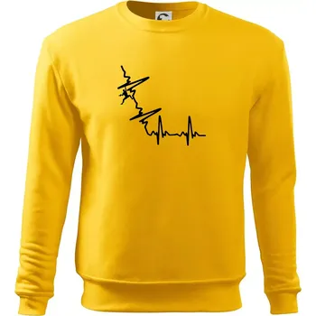 Pánská mikina EKG bouldering - Mikina Essential pánská - M ( Žlutá )