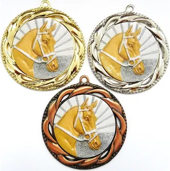 Koně medaile D93-K009 Zde napište text na štítky a součet zadejte do košíku. Více informací viz.POPIS v dolní části.