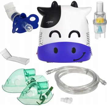 Inhalátor Dětský inhalátor Promedix PR-810 kravička, sada masky, filtry + dudlík