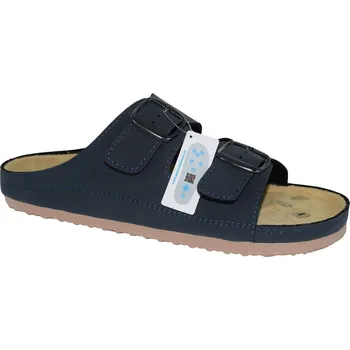 Dámská zdravotní obuv MEDI LINE pánské zdravotní pantofle 1242-25 Barva: modrá, Velikost: 41