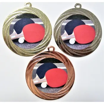 Stolní tenis medaile DI7001-L163 Zde napište text na štítky a součet zadejte do košíku. Více informací viz.POPIS v dolní části.