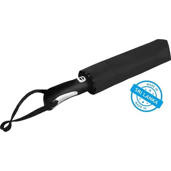 Deštník miniMAX® Pánský skládací deštník SHEFFIELD černý