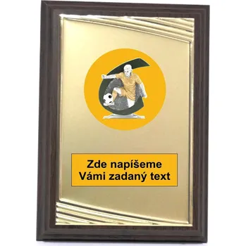 Nohejbal muž plaketa H122-G231.01-L380 Zde napište text na štítky a součet zadejte do košíku. Více informací viz.POPIS v dolní části.