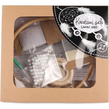 kreativní sada Kreativní sada lapač snů Ø20 cm Varianta: 5 šedá, Balení: 1 ks