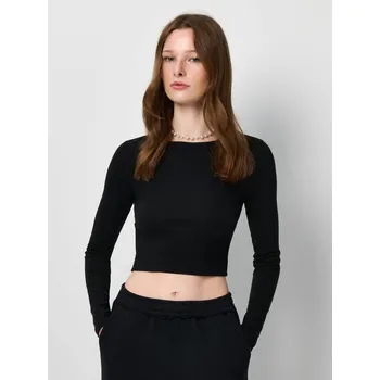 Tričko s dlouhými rukávy - M - House - černá - 804GP-99X