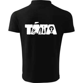 Pánská košile Táta nápis - elektrikář - Polokošile pánská Pique Polo 203 - 3XL ( Černá )