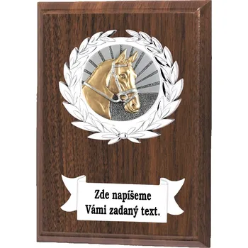 Koně plaketa NP02-K009 Zde napište text na štítky a součet zadejte do košíku. Více informací viz.POPIS v dolní části.