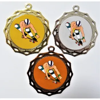 Skateboard medaile DI7003-L277 Zde napište text na štítky a součet zadejte do košíku. Více informací viz.POPIS v dolní části.