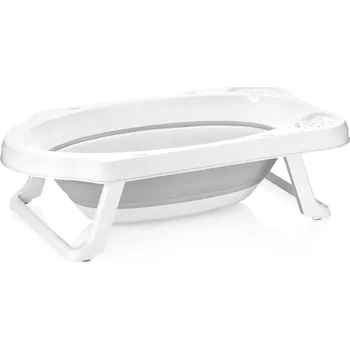 koupací vanička Keeeper Maja skládací dětská vanička bílo-šedá 10647130000