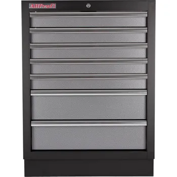Celokovová dílenská skříňka PROFI, 7 zásuvek, 680 x 458 x 910 mm - TGC1307
