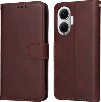 Pouzdro na mobilní telefon Clots knížkové pouzdro na Xiaomi Poco F7 5G - hnědé