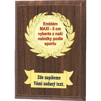 Nástěnná plaketa NP01 Zde napište text na štítky a součet zadejte do košíku. Více informací viz.POPIS v dolní části.