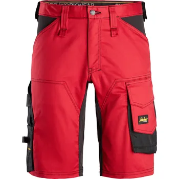 montérky Pracovní kraťasy AllroundWork Stretch červené Snickers Workwear Velikost: 56