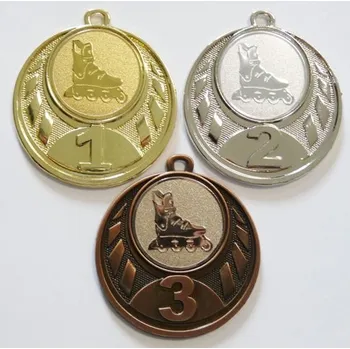 In-line brusle medaile D43-149 Zde napište text na štítek a zadejte do košíku. Více informací viz.POPIS v dolní části.