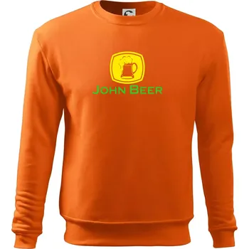 Pánská mikina John Beer - Pivo - Mikina Essential pánská - XL ( Oranžová )
