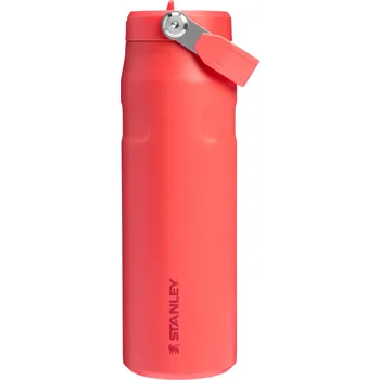 Termoska STANLEY Termoláhev The IceFlow™ Bottle Flip Straw 700 ml/24oz Hot Coral 10-11283-178