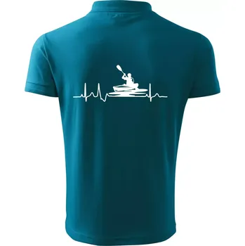 Pánská košile EKG kajak - Polokošile pánská Pique Polo 203 - 3XL ( Tmavý tyrkys )