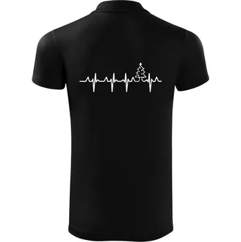 Pánská košile EKG Vánoční stromek - Polokošile Victory sportovní (dresovina) - L ( Černá )