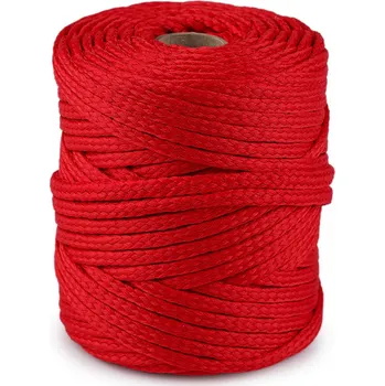 Stuha Oděvní šňůra PES Ø6 mm Varianta: 336 červená, Balení: 50 m