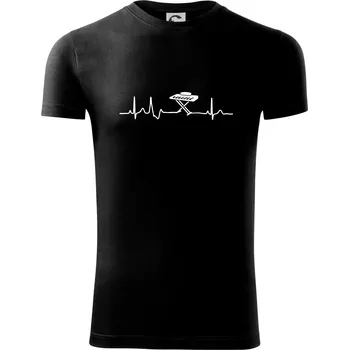 Piano ekg - přenosné - Viper FIT - Pánské zůžené tričko - 3XL ( Černá )