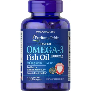 Fitness strava Puritan's Pride Omega-3 rybí olej 1000 mg