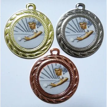 Kulečník medaile D109-K021 Zde napište text na štítky a součet zadejte do košíku. Více informací viz.POPIS v dolní části.