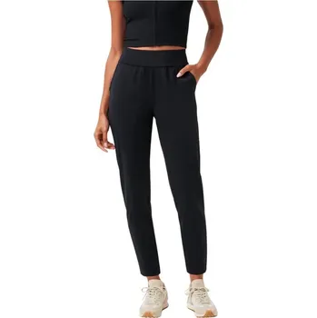 Travis Mathew Moveknit Resilience dámské kalhoty, černé 7/8 kalhoty, dámské, S