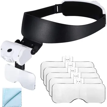 Lupa VERK GROUP Profesionální lupa s LED osvětlením a výměnnými čočkami