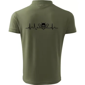 Pánská košile EKG včela - Polokošile pánská Pique Polo 203 - XL ( Khaki )