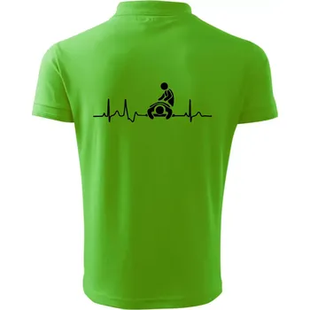 Pánská košile EKG masáž - Polokošile pánská Pique Polo 203 - 4XL ( Apple Green )