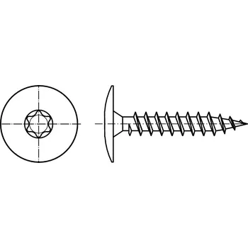 Vrut vrut široká hlava nerez A2 40 mm 6 mm