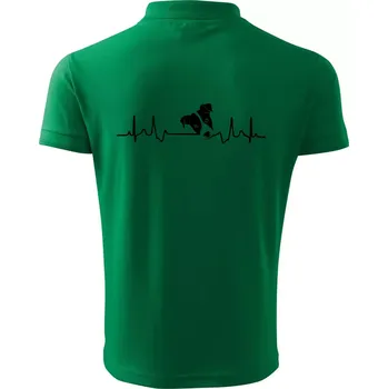 Pánská košile Jack Russell Terriér Ekg - Polokošile pánská Pique Polo 203 - 5XL ( Středně zelená )