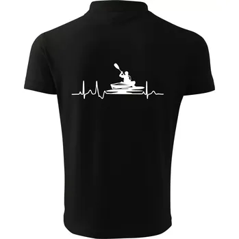 Pánská košile EKG kajak - Polokošile pánská Pique Polo 203 - XL ( Černá )