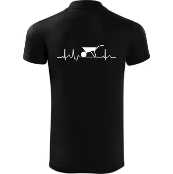 Pánská košile EKG kolečko - Polokošile Victory sportovní (dresovina) - 2XL ( Černá )