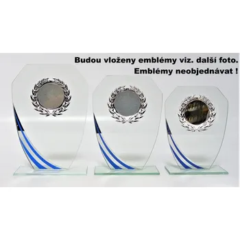 Šachy sklo S1-K072 - Emblém viz.další foto v ceně Zde napište text na štítky a součet zadejte do košíku. Více informací viz.POPIS v dolní části.