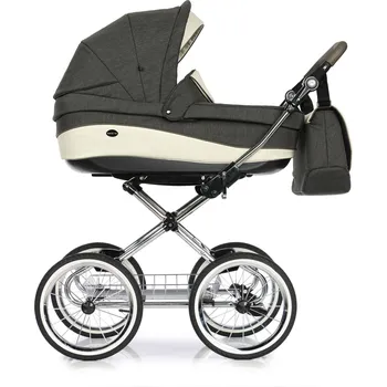 Kočárek Kombinovaný kočárek 2v1 Roan EMMA 2025, chromovaný rám E-4