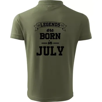 Pánská košile Legends are born in July - Polokošile pánská Pique Polo 203 - 2XL ( Khaki )