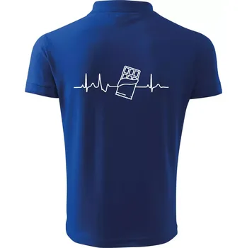Pánská košile EKG čokoláda - Polokošile pánská Pique Polo 203 - 3XL ( Královská modrá )