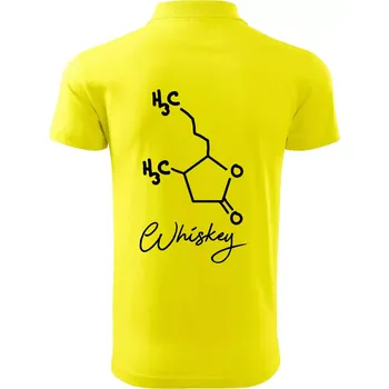 Pánská košile Barová chemie - whiskey - Polokošile pánská Pique Polo 203 - 5XL ( Citrónová )