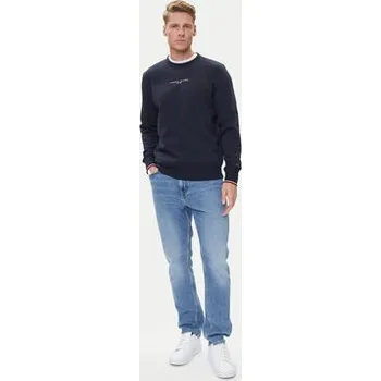 Pánská móda Tommy Hilfiger Mikina Small Logo MW0MW37471 Tmavomodrá Regular Fit XXL