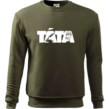 Pánská mikina Táta nápis - svářeč - Mikina Essential pánská - 2XL ( Military )