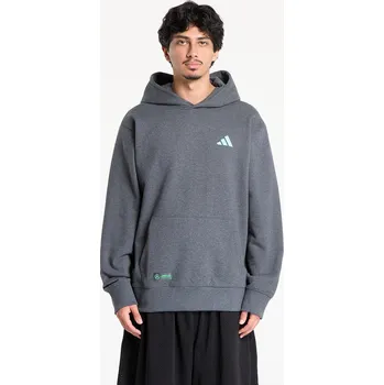 Pánská mikina Mikina adidas Mercedes - AMG Petronas Formula One Team Premium Sweat Hood Dark Grey Heather M