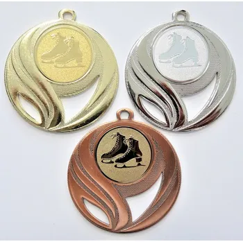 Krasobruslení medaile DI5006-160 Zde napište text na štítek a zadejte do košíku. Více informací viz.POPIS v dolní části.