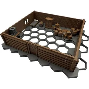 Příslušenství k deskovým hrám imago Modulární bojiště Hexagon & Dungeons: Lovecký srub